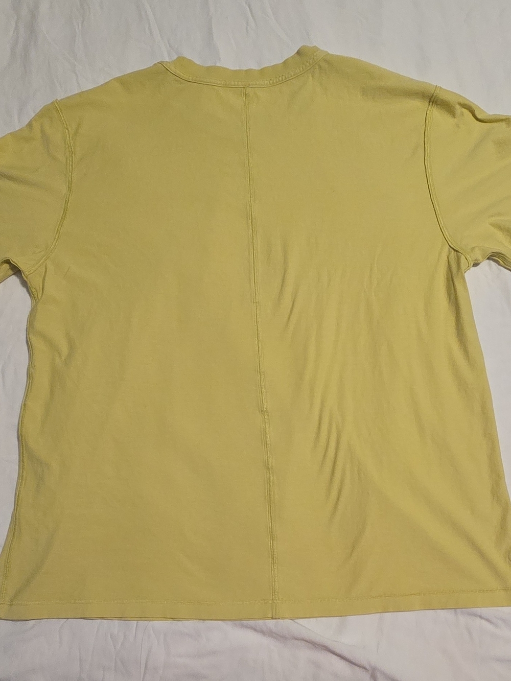 Lululemon All Yours Cotton T-Shirt Yellow Women's Size 8 - Picture 5 of 6